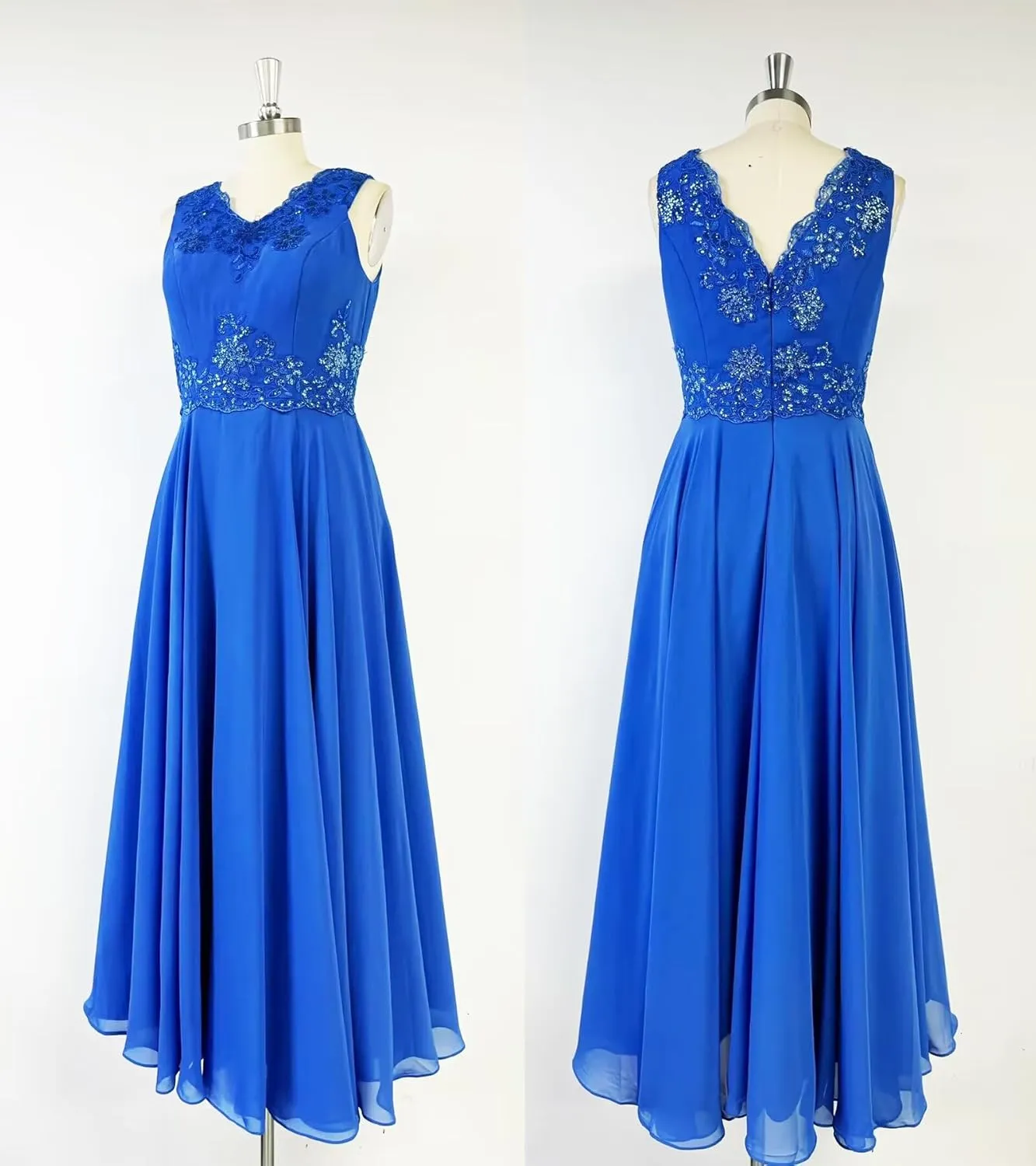 2 Pieces Mother of The Bride Dresses with Jacket Chiffon Laces Plus Size Formal Evening Dress