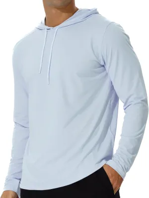 AIMPACT Men's Sun Protection Shirts UV SPF UPF 50  Long Short Sleeve Hoodie Rash Guard Fishing Swimming Shirt Lightweight