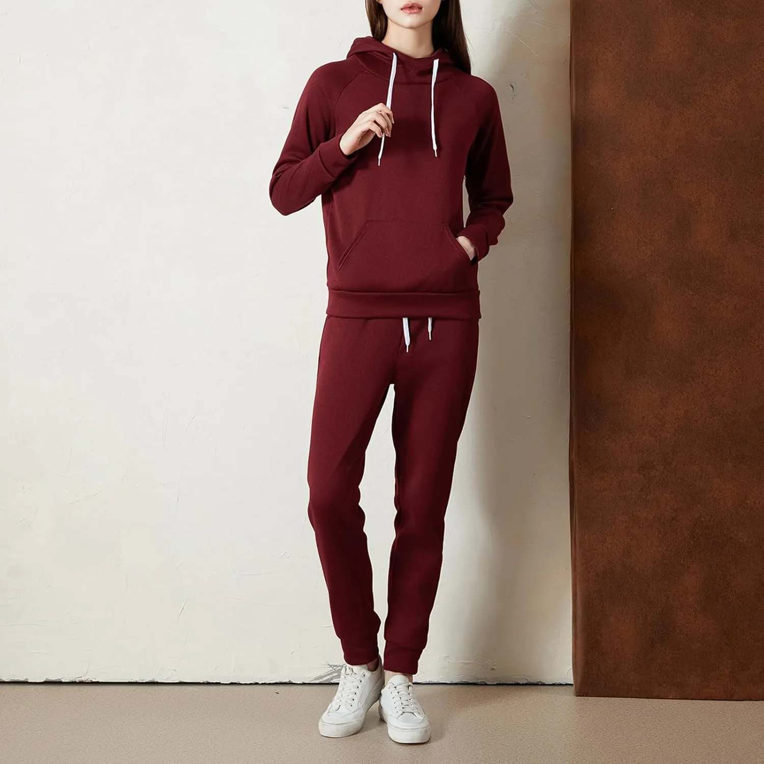Argeousgor Sweatsuits for Women Set 2 Piece Outfits Oversized Hoodie Jogger Pants Casual Tracksuit Sets
