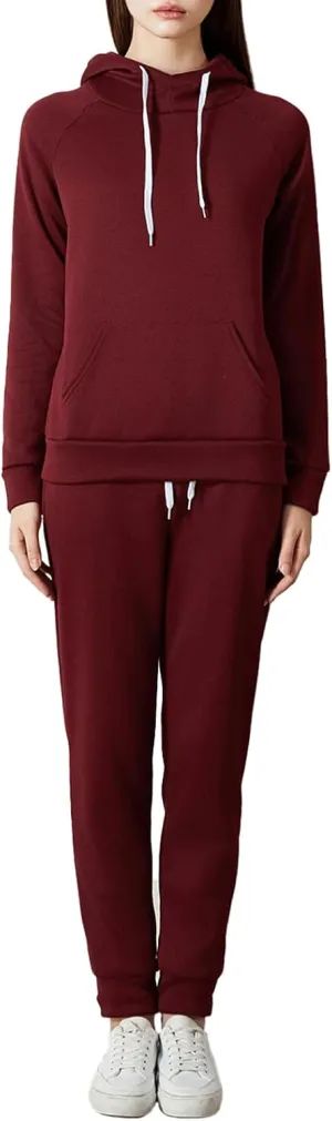 Argeousgor Sweatsuits for Women Set 2 Piece Outfits Oversized Hoodie Jogger Pants Casual Tracksuit Sets