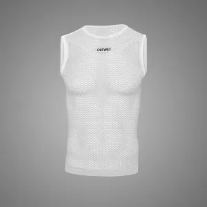 Base TT Carbon Sleeveless Cycling BASE LAYER in White - by Outwet