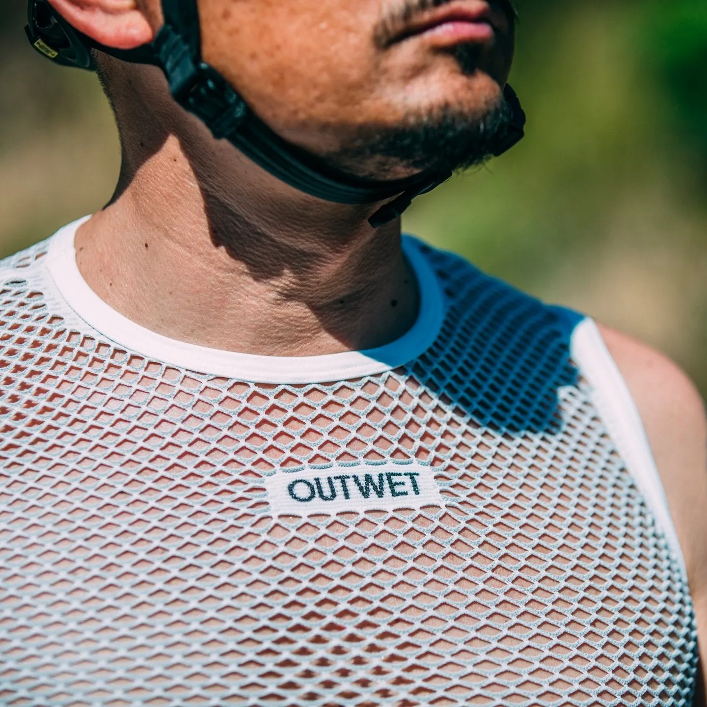 Base TT Carbon Sleeveless Cycling BASE LAYER in White - by Outwet