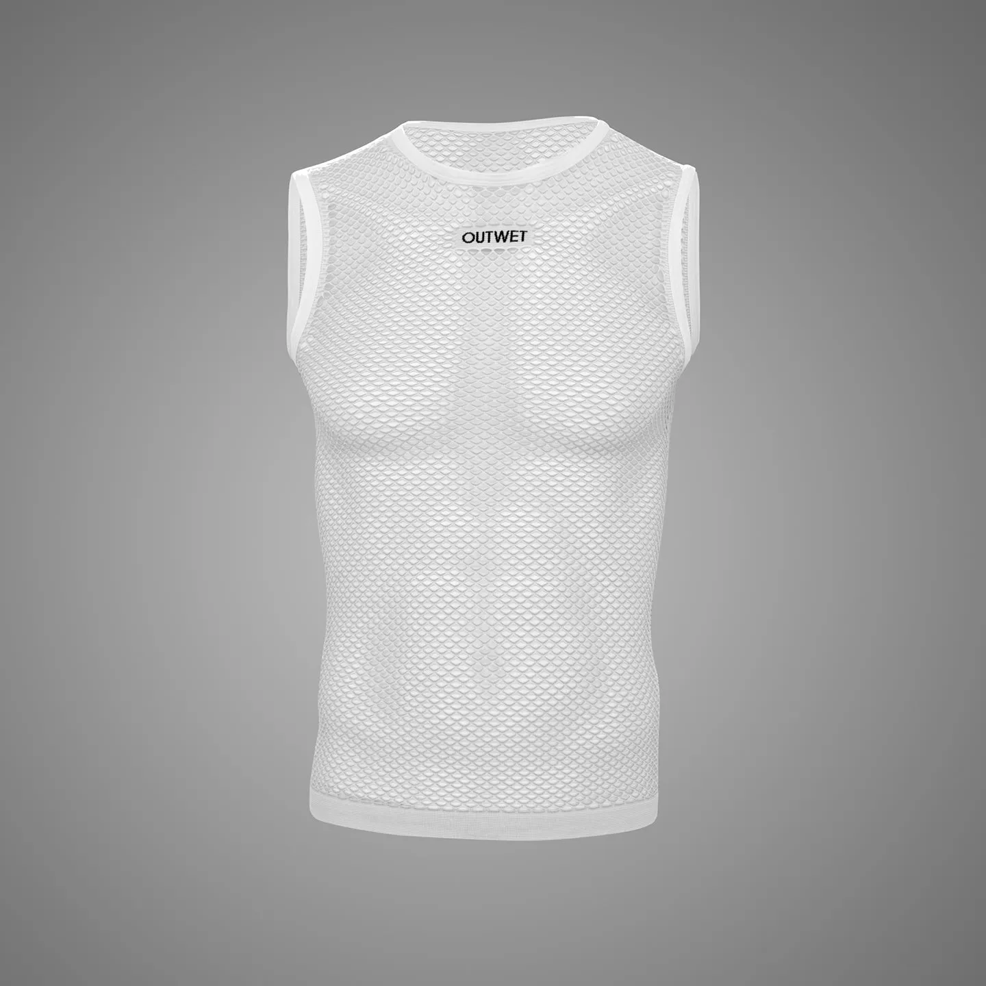 Base TT Carbon Sleeveless Cycling BASE LAYER in White - by Outwet