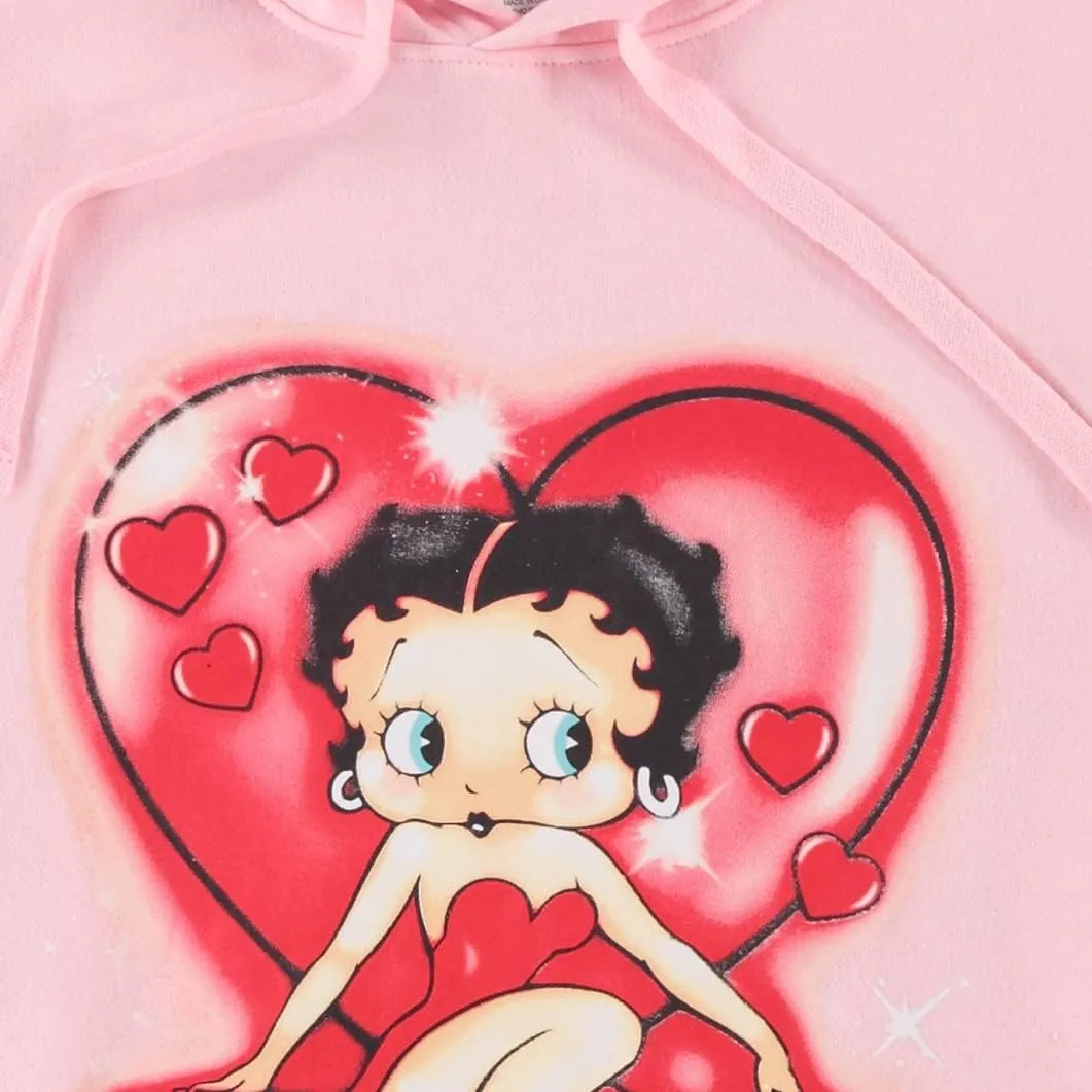 Betty Boop Ladies Fashion Sweatshirt - Paramount Embroidered Hoodie Sweatshirt