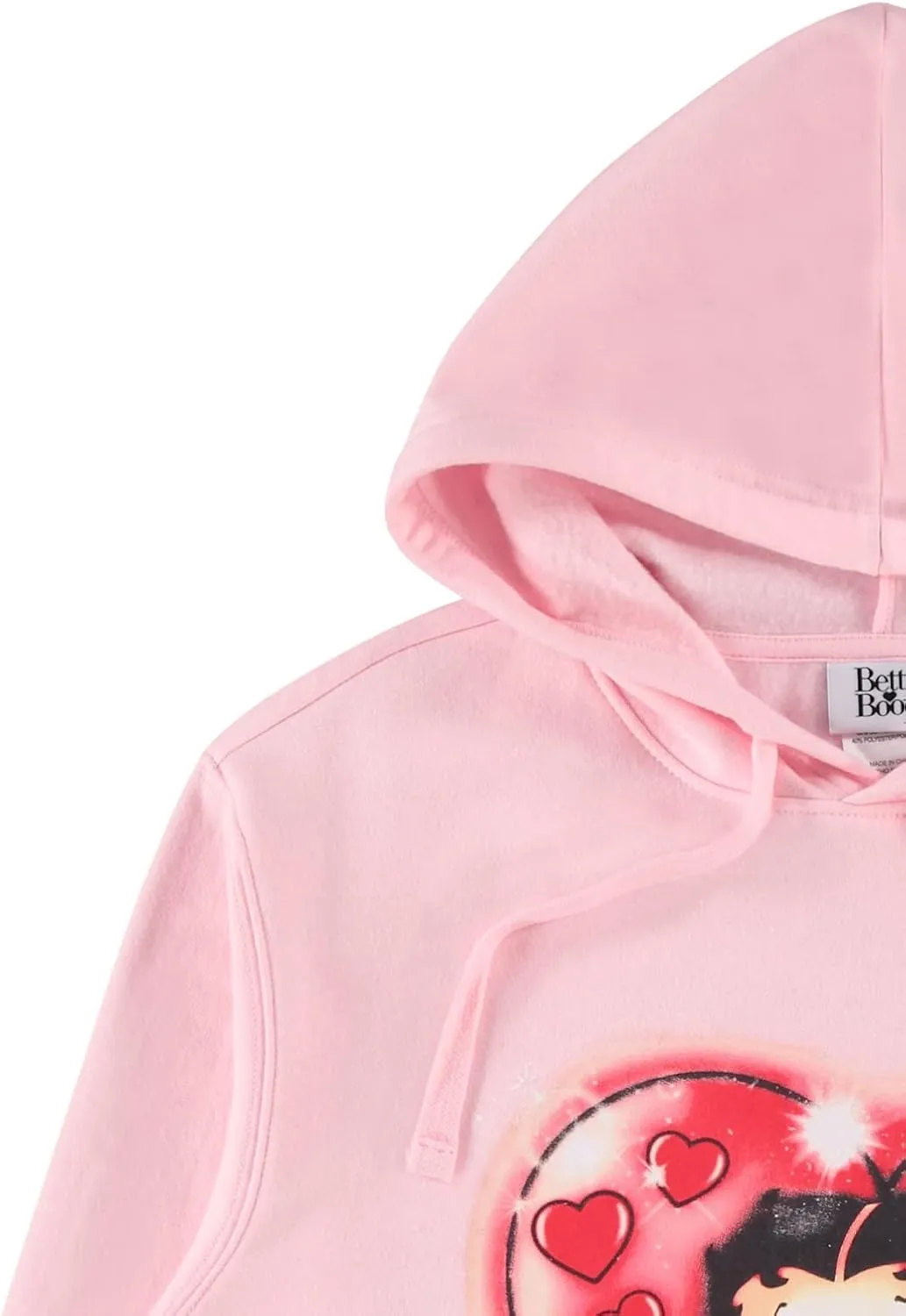 Betty Boop Ladies Fashion Sweatshirt - Paramount Embroidered Hoodie Sweatshirt