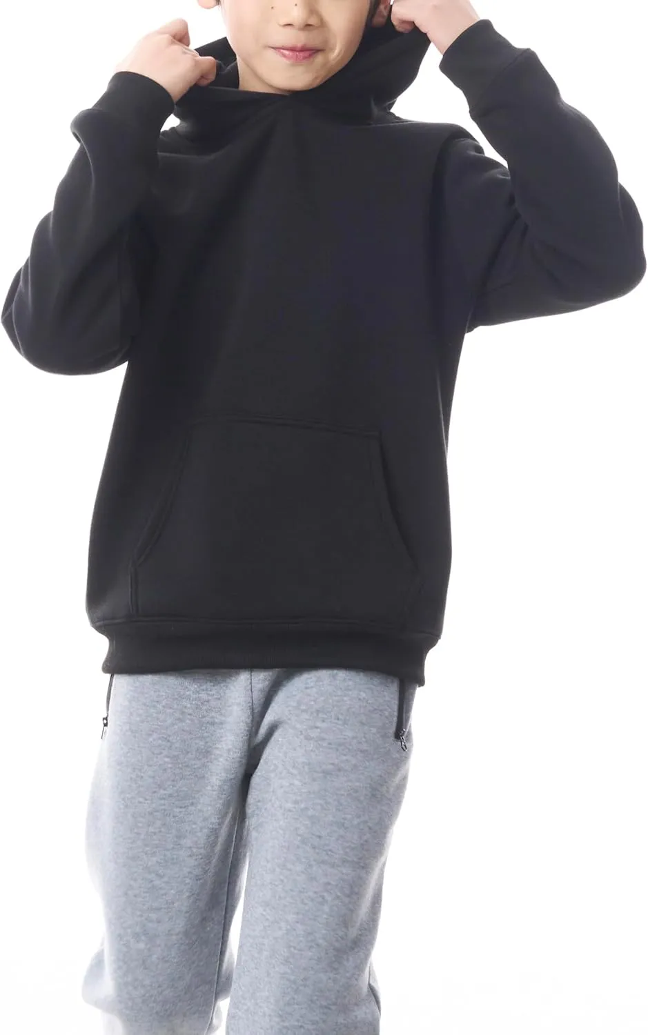 Boys Athletic Hoodie Sweatshirt, 3 Pk Fleece Long Sleeve Kids Pullover Hoodies boy&girl Size 6-20