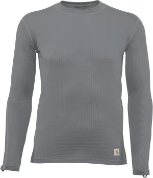 Carhartt Men's Force Lightweight Stretch Grid Base Layer Crewneck Top