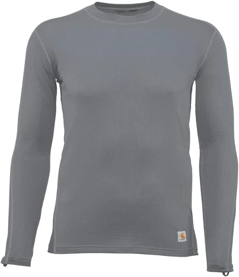 Carhartt Men's Force Lightweight Stretch Grid Base Layer Crewneck Top