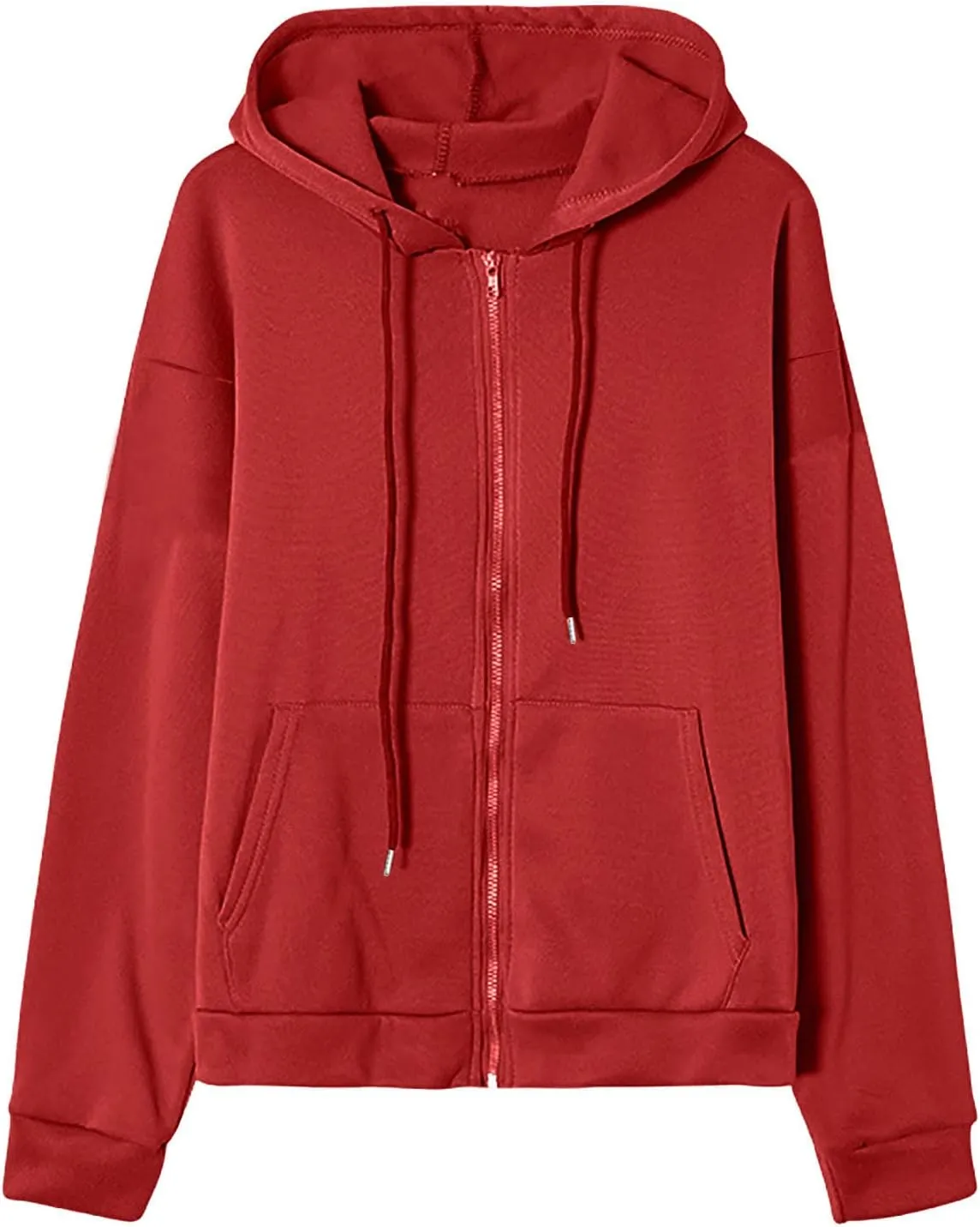 Ceboyel Women Oversized Zip Up Hoodies Hoodie Sweatshirts Fall Jacket Streetwear Y2K Teen Girls Trendy Clothes Outfits 2023