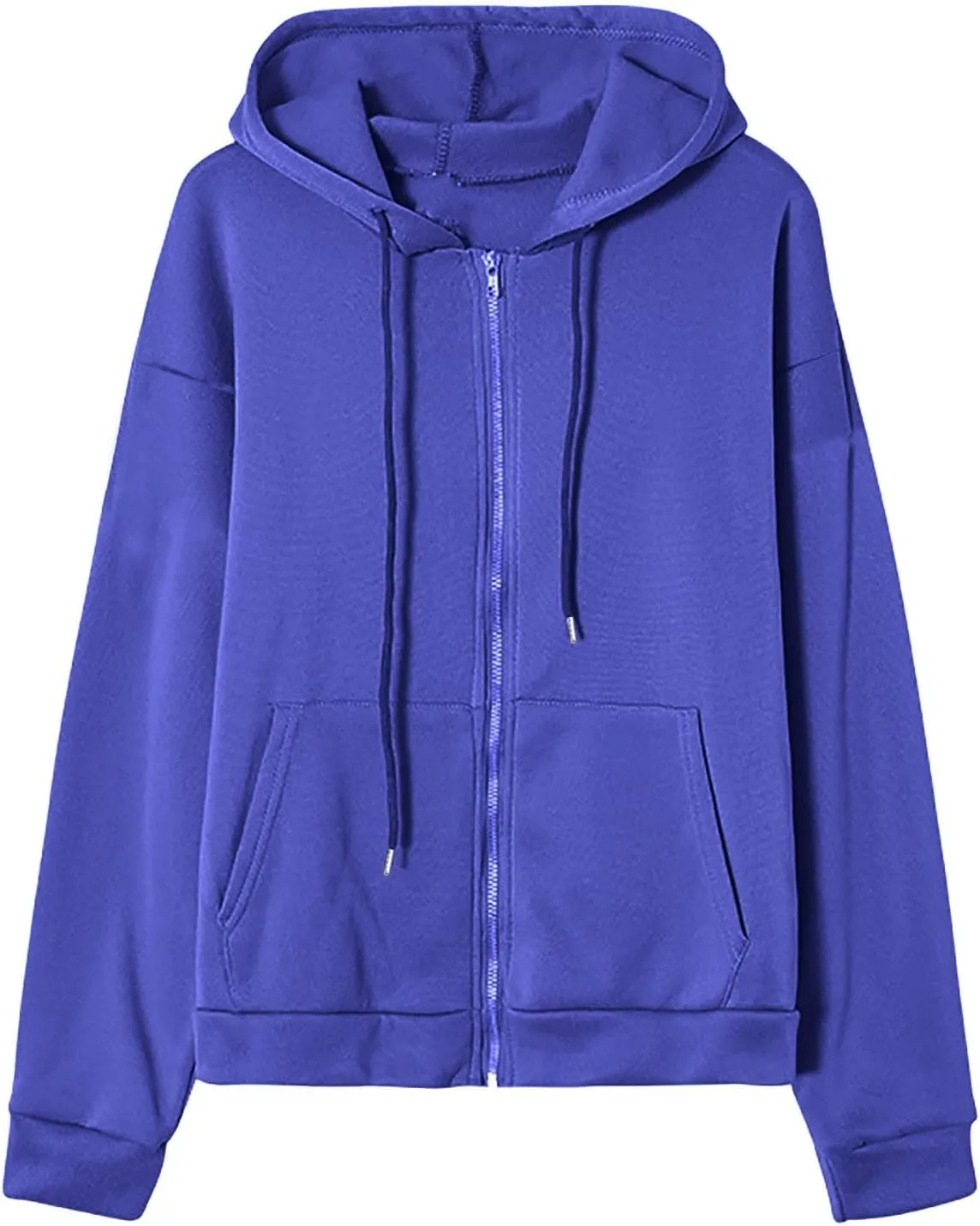Ceboyel Women Oversized Zip Up Hoodies Hoodie Sweatshirts Fall Jacket Streetwear Y2K Teen Girls Trendy Clothes Outfits 2023