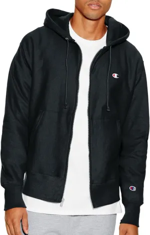 Champion Men's Zip-Up Hoodie, Reverse Weave, Sweatshirt, Fleece Zip-Up Hoodie For Men