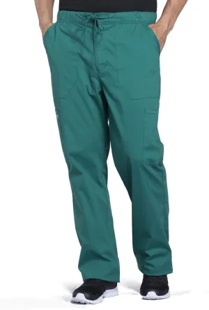 Cherokee Men's Scrub Pant Tapered Leg Fly Front Cargo Pant with 5 Pockets WW190