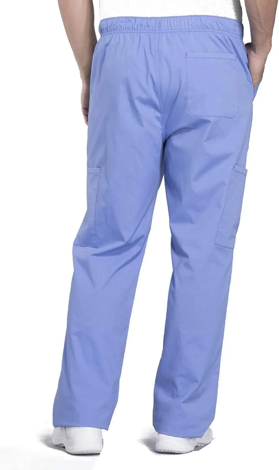 Cherokee Men's Scrub Pant Tapered Leg Fly Front Cargo Pant with 5 Pockets WW190