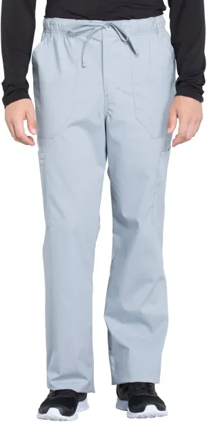 Cherokee Men's Scrub Pant Tapered Leg Fly Front Cargo Pant with 5 Pockets WW190