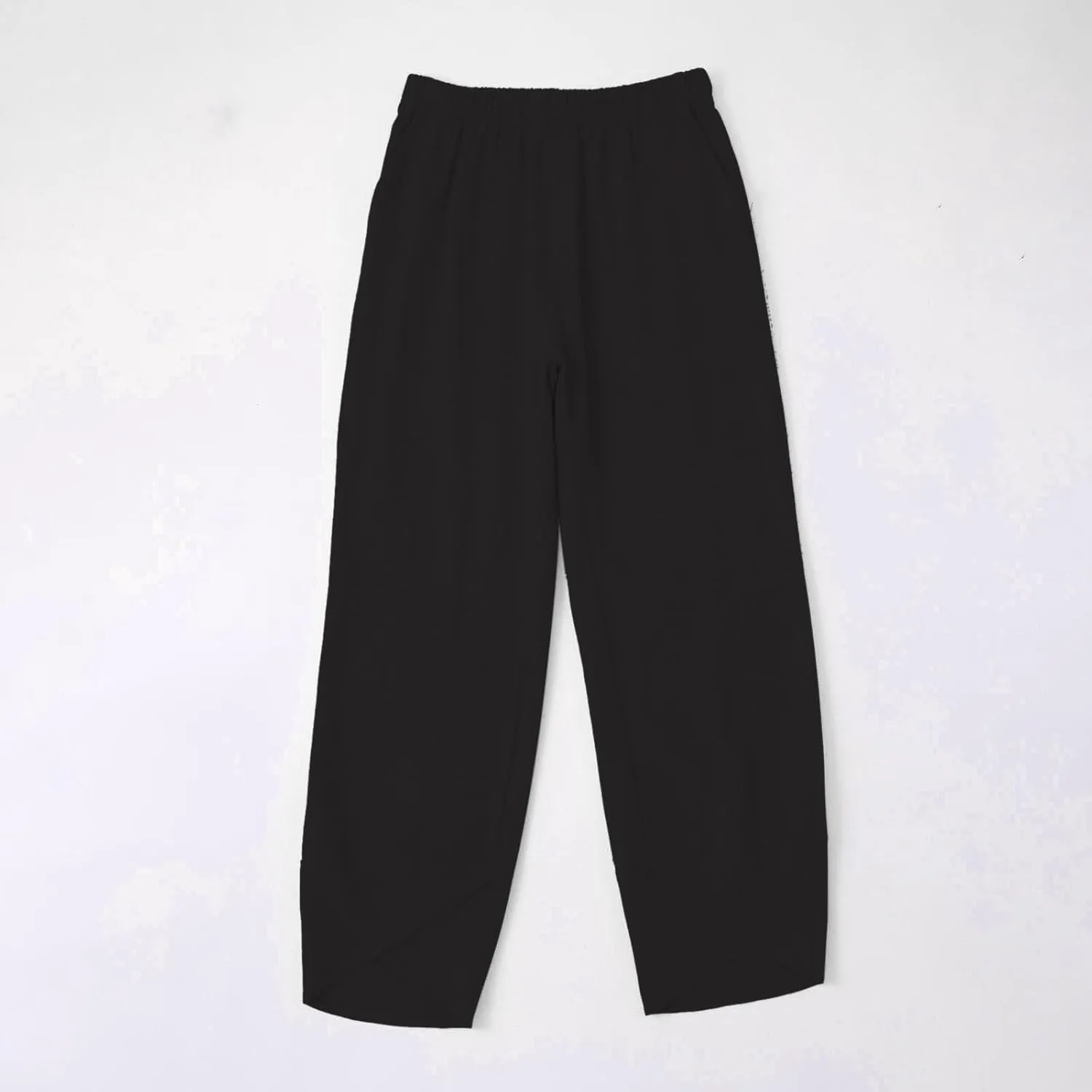 Cotton Linen Pants for Women Summer Casual Capri Pants High Waist Elastic Comfy Loose Palazzo Trousers with Pockets