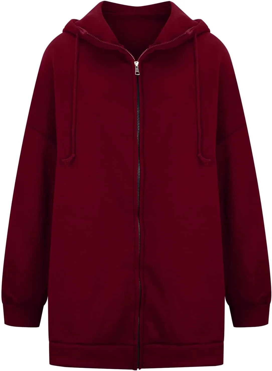 DASAYO Womens Long Oversized Hoodies Plus Size Pullover Hooded Hem Top Sweater Sweatshirts Winter Ouffits with Slit Pockets