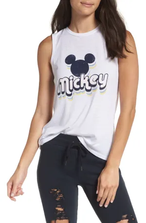 David Lerner Mickey High Low Muscle Tank