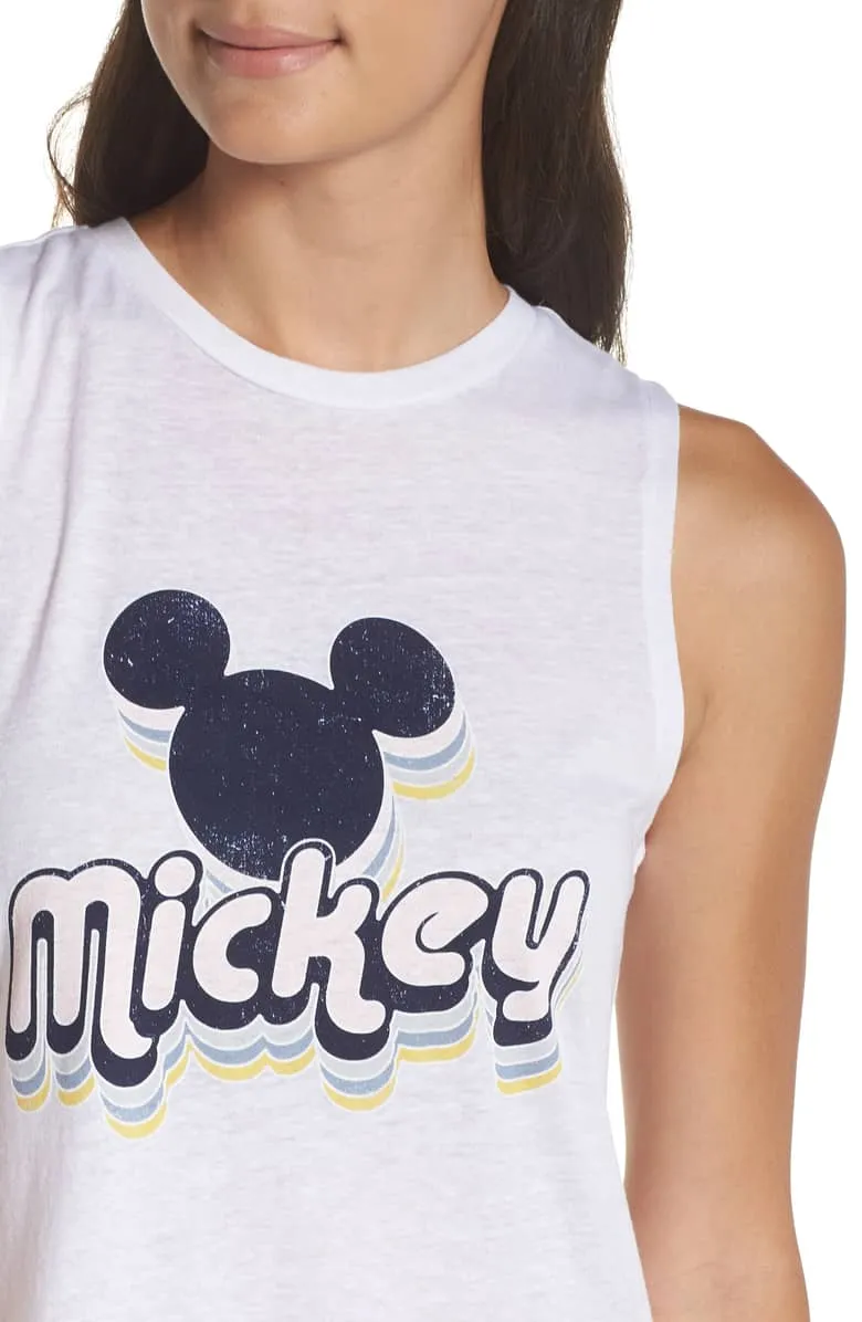 David Lerner Mickey High Low Muscle Tank