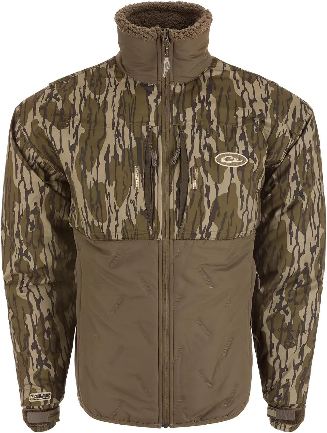 Drake Waterfowl Men's LST Guardian Flex Double Down Eqwader Full Zip Insulated Waterproof Windproof Hunting Jacket
