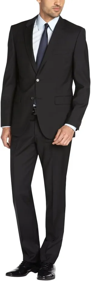 DTI GV Executive Men's Two Button Suit Modern Fit Blazer Jacket Pants 2 Piece