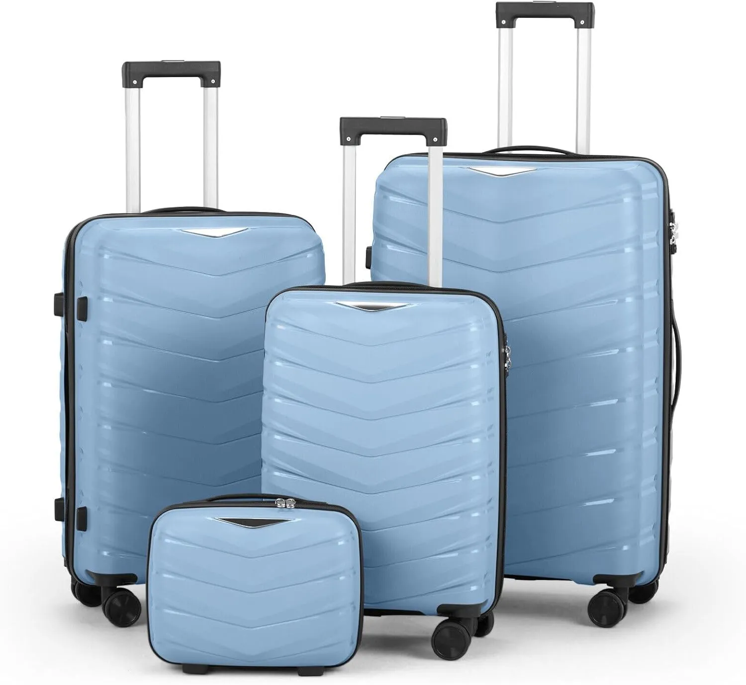 Fits for 12' 20' 24' 28' Trolley Suitcase Organizer 4pcs Travel Spinner Luggage Bag Set