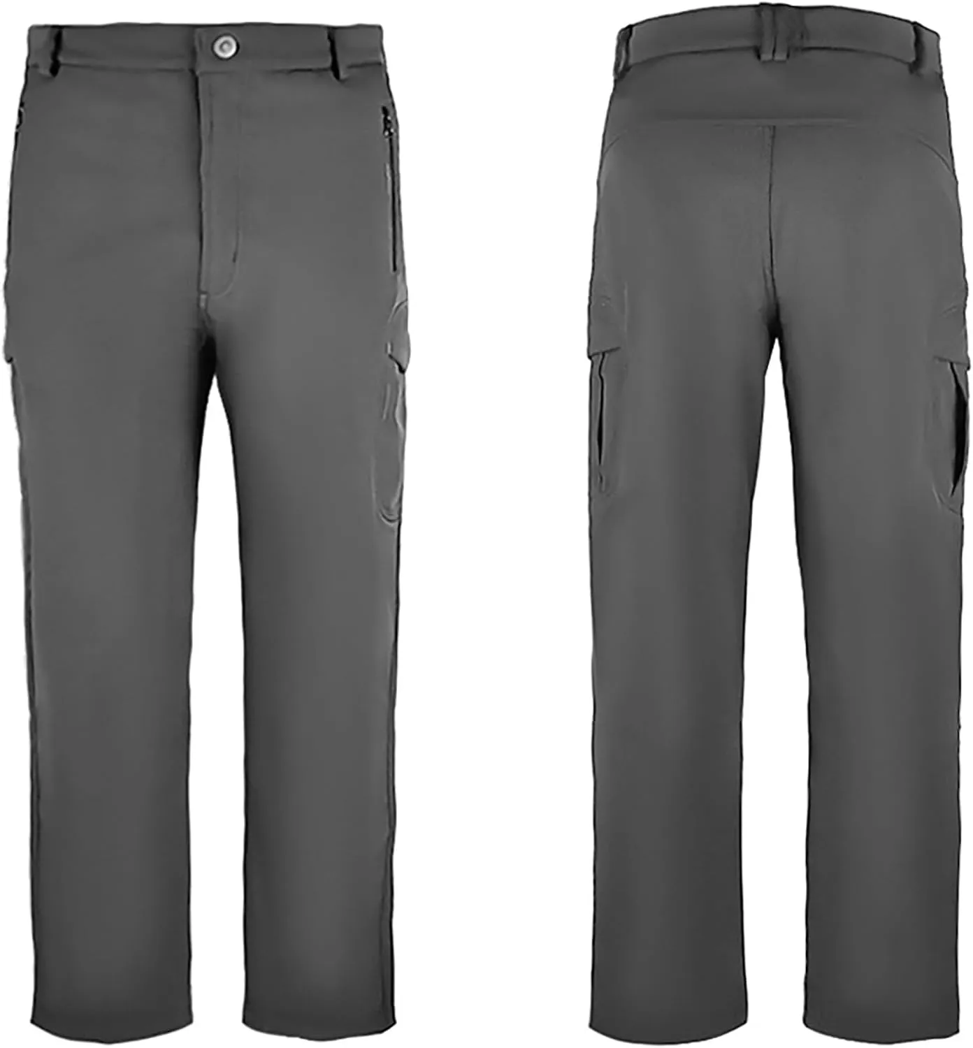 Fleece Men Camo Pants Straight Leg Tactical Pant Outdoor Cargo Pants Winter Windbreaker Pants Waterproof Hiking Pant