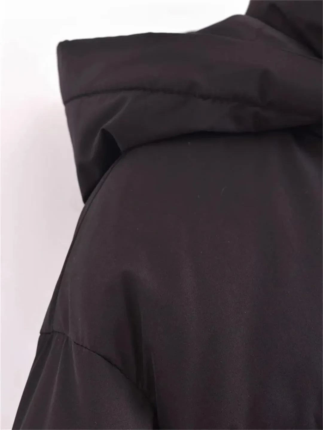 Fnfmrfmr Womens Cropped Solid Puffer Jacket Casual Winter Parka Short Cotton Padded Jacket Coat