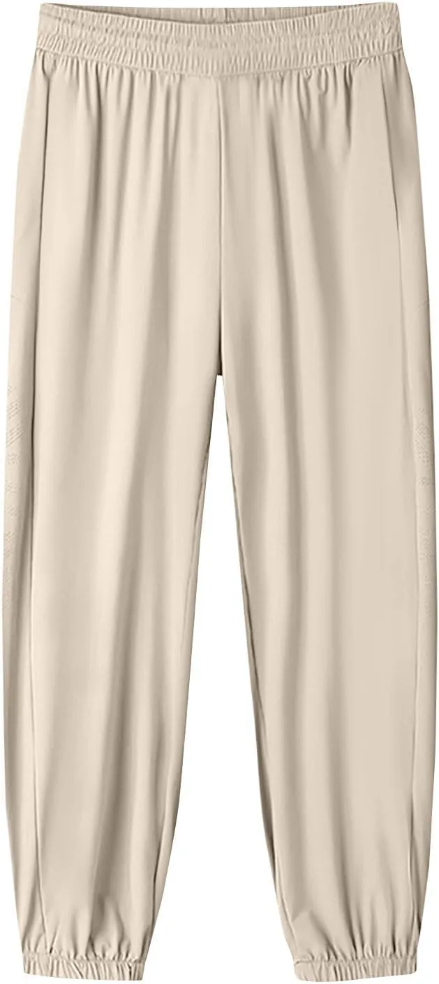 GOFULY Beeswan Pants for Women Stretch Active Quick Drying Hiking Pants Drawstring Baggy Beeswan Pants Joggers with Pockets