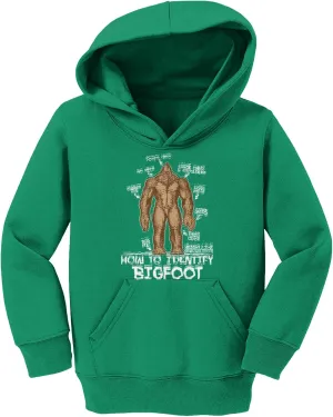 Haase Unlimited How to Identify Bigfoot - Sasquatch Myth Toddler/Youth Fleece Hoodie