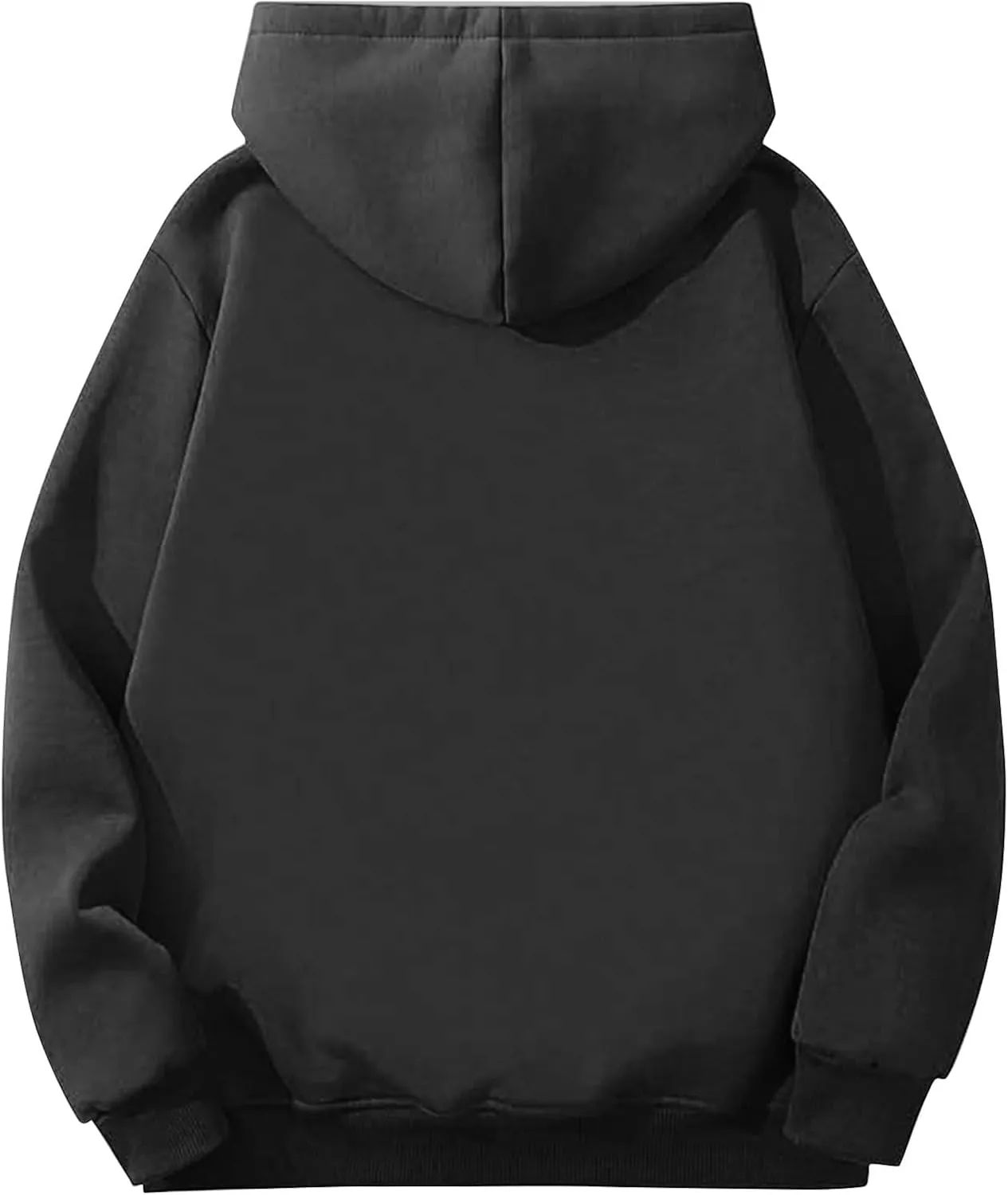 Heavy Hoodies for Men Sherpa Fleece Lined Thermal Pullover Sweatshirt Heavyweight Hooded Coat Warm Sweater w/Pockets