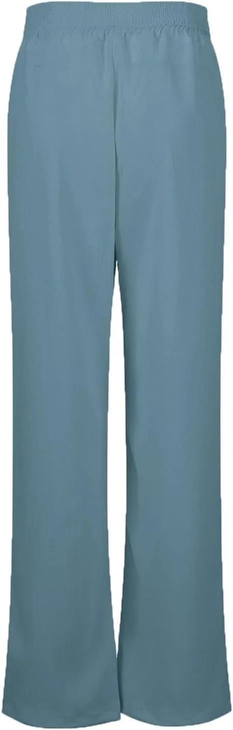 High Waist Baggy Cargo Linen Pants Women Pocket Fashion Casual Straight Wide Leg Y2K Cargo Pants Baggy Pant Plus Size