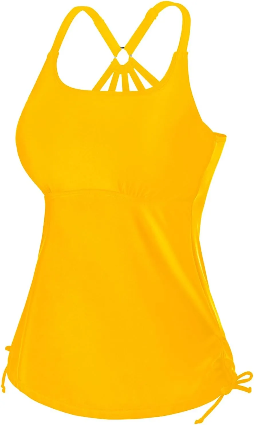 Holipick Womens Tankini Swim Top Only Tankini Bathing Suit Tops No Bottom