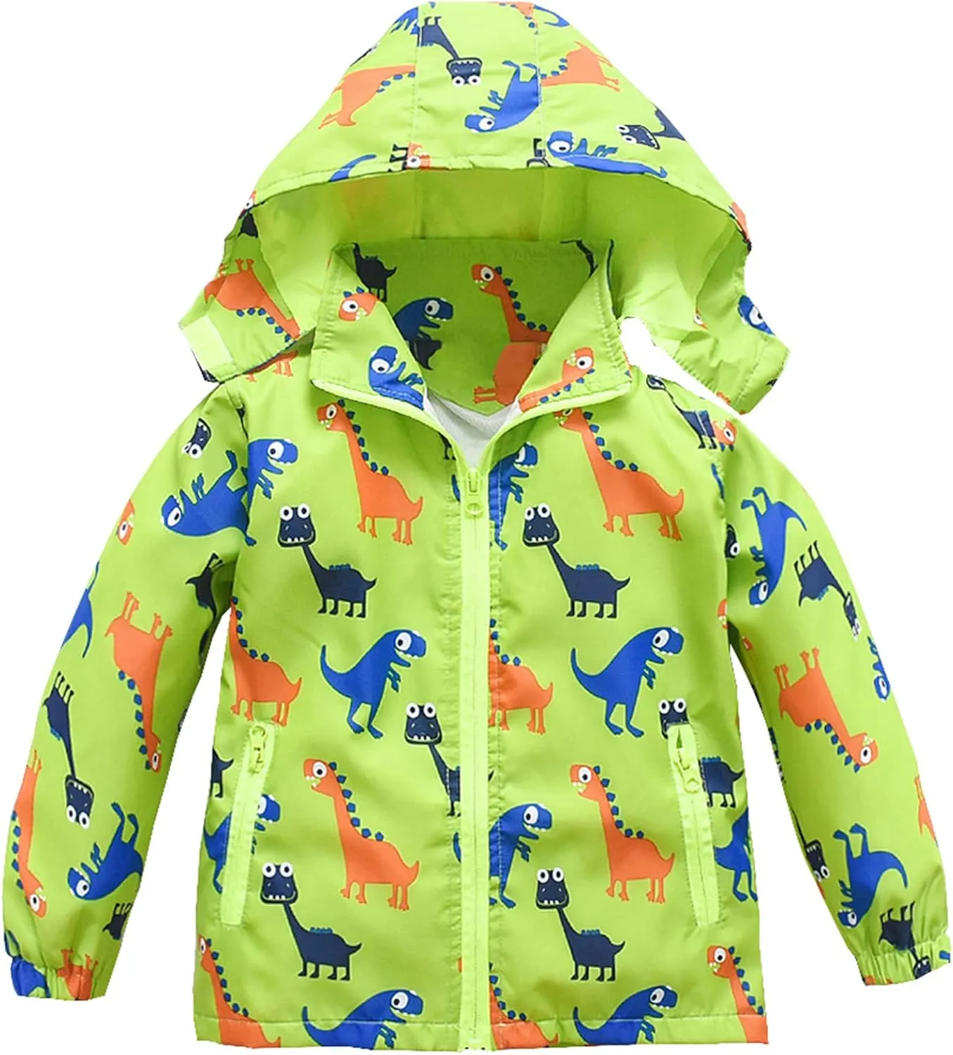 HZXVic Toddler Boys Raincoat Waterproof,Lightweight Kids Rain Poncho Jacket Windbreaker Outwear Coat