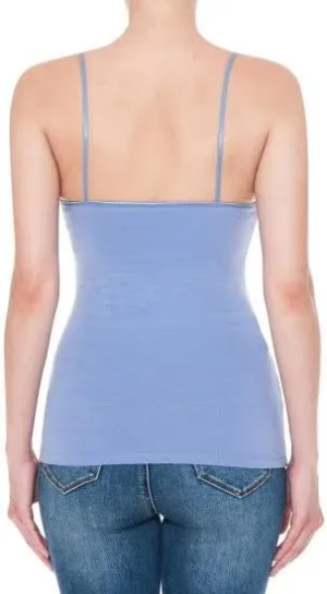 Khanomak Women's Cami Camisole Built in Bra Adjustable Spaghetti Strap Tank Top