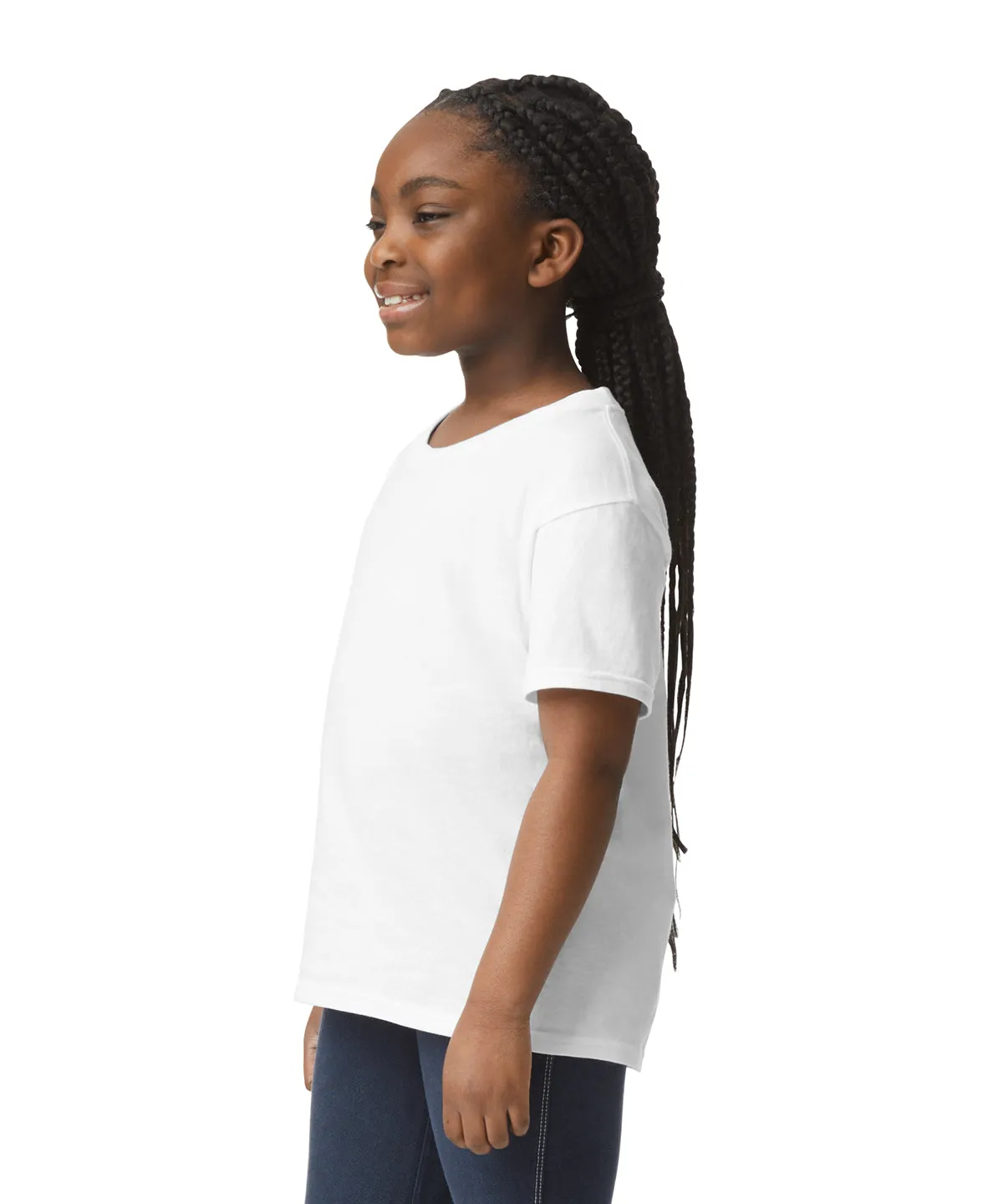Light cotton youth t-shirt | Navy