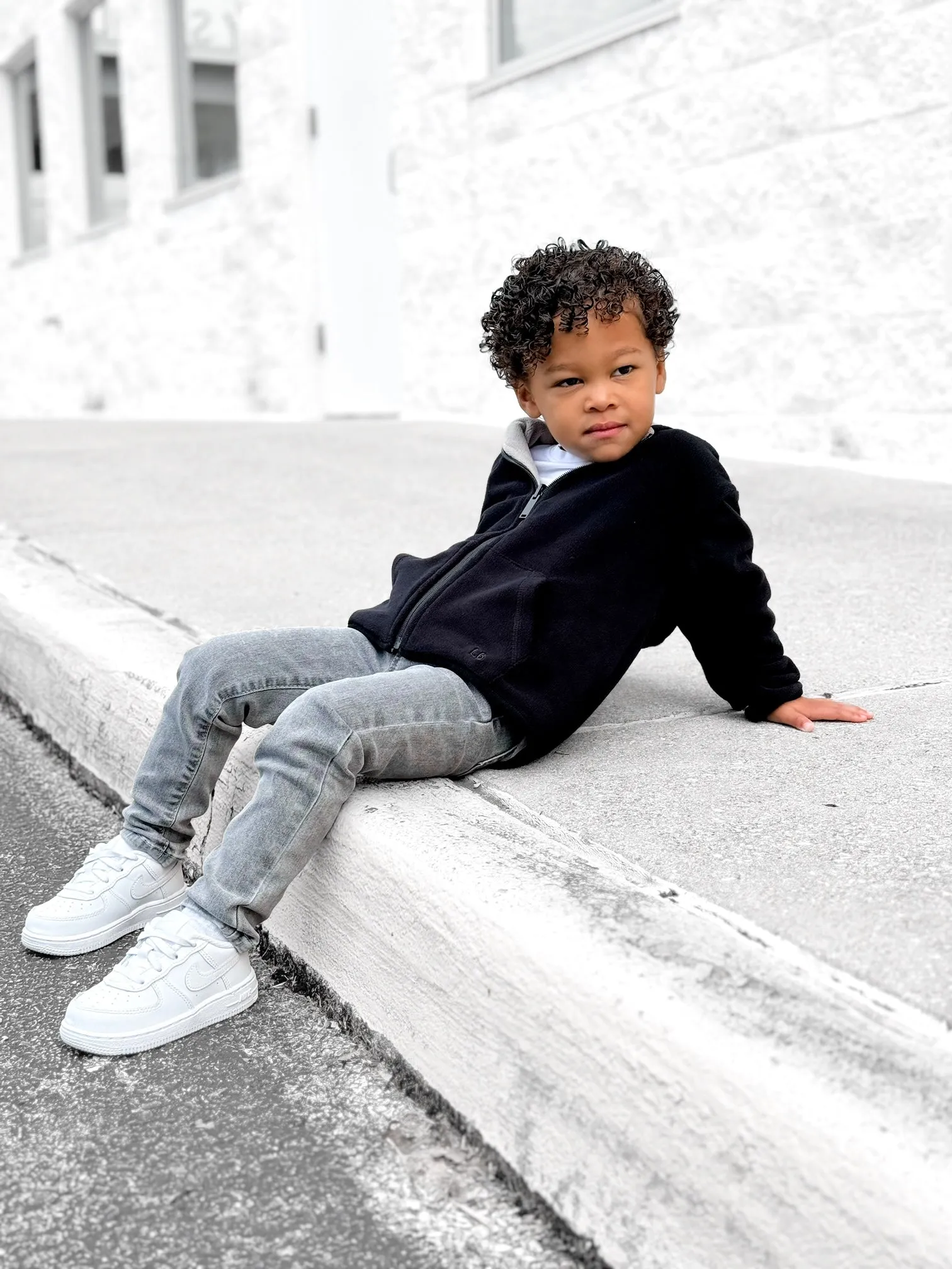 Little Bipsy - Reversible Fleece Zip Hoodie