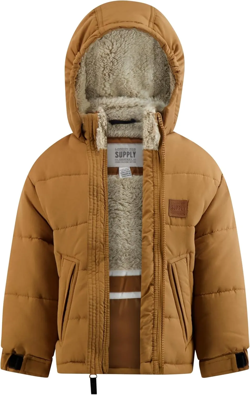 LONDON FOG Boys' Active Puffer Jacket - Stylish Winter Coat