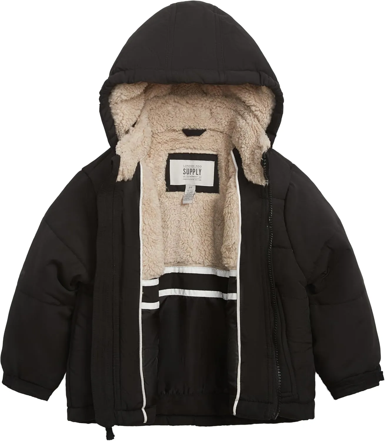 LONDON FOG Boys' Active Puffer Jacket - Stylish Winter Coat