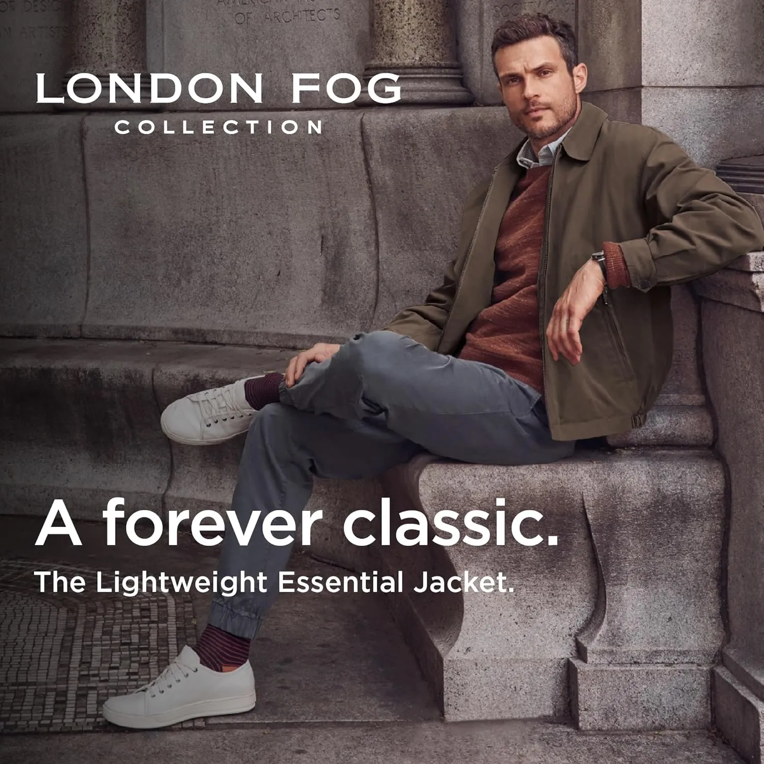 LONDON FOG Men's Auburn Zip-Front Golf Jacket (Regular & Big-Tall Sizes)