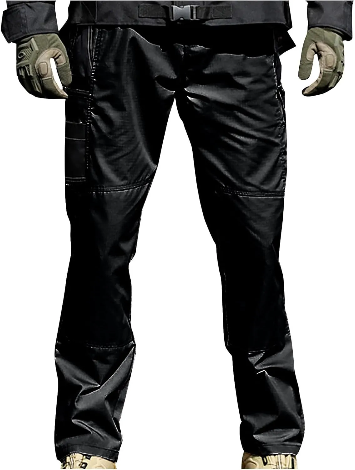 Lounge Cotton Cargo Pants for Men Baggy Tactical Combat Work Pants 2025 Spring Fashion Outdoor Trousers with Pockets