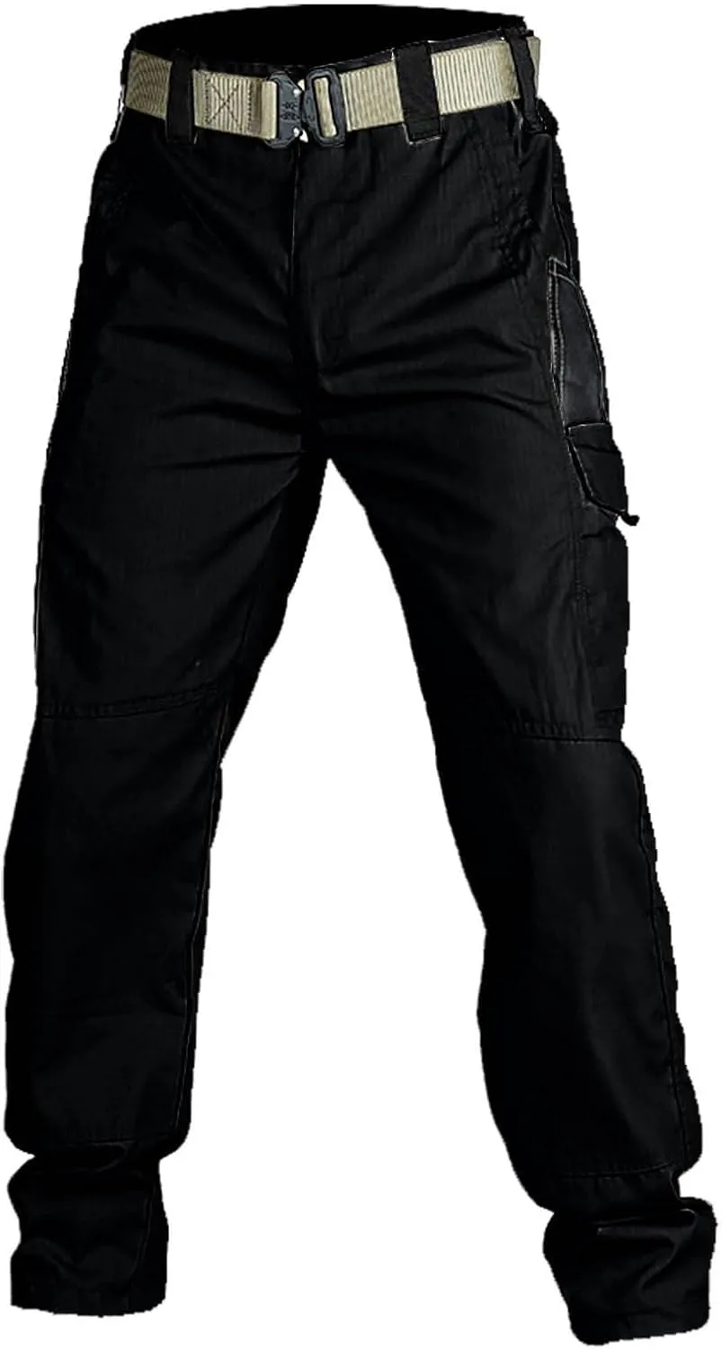 Lounge Cotton Cargo Pants for Men Baggy Tactical Combat Work Pants 2025 Spring Fashion Outdoor Trousers with Pockets