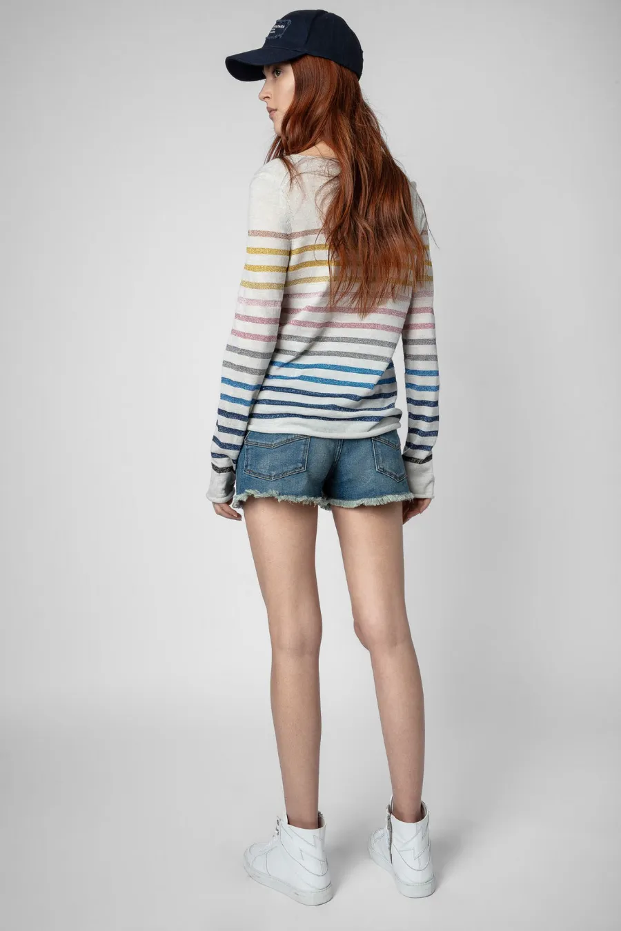 Lurex Hila Jumper Gris Clair