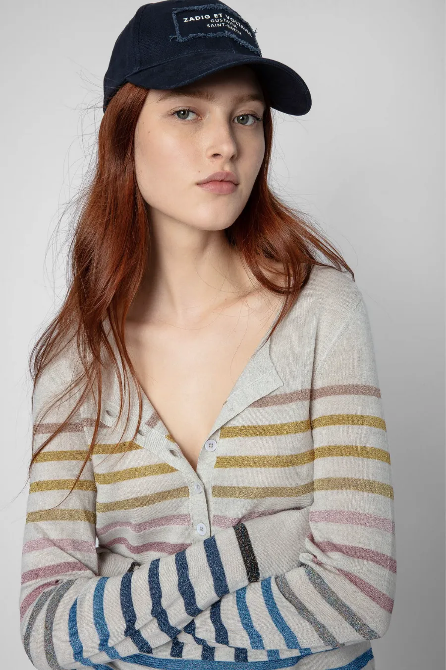 Lurex Hila Jumper Gris Clair