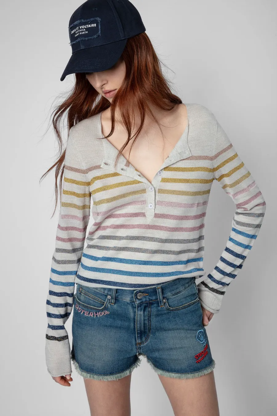 Lurex Hila Jumper Gris Clair