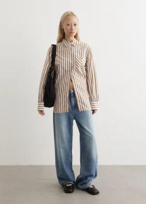 Maxine Button Down Striped Shirt