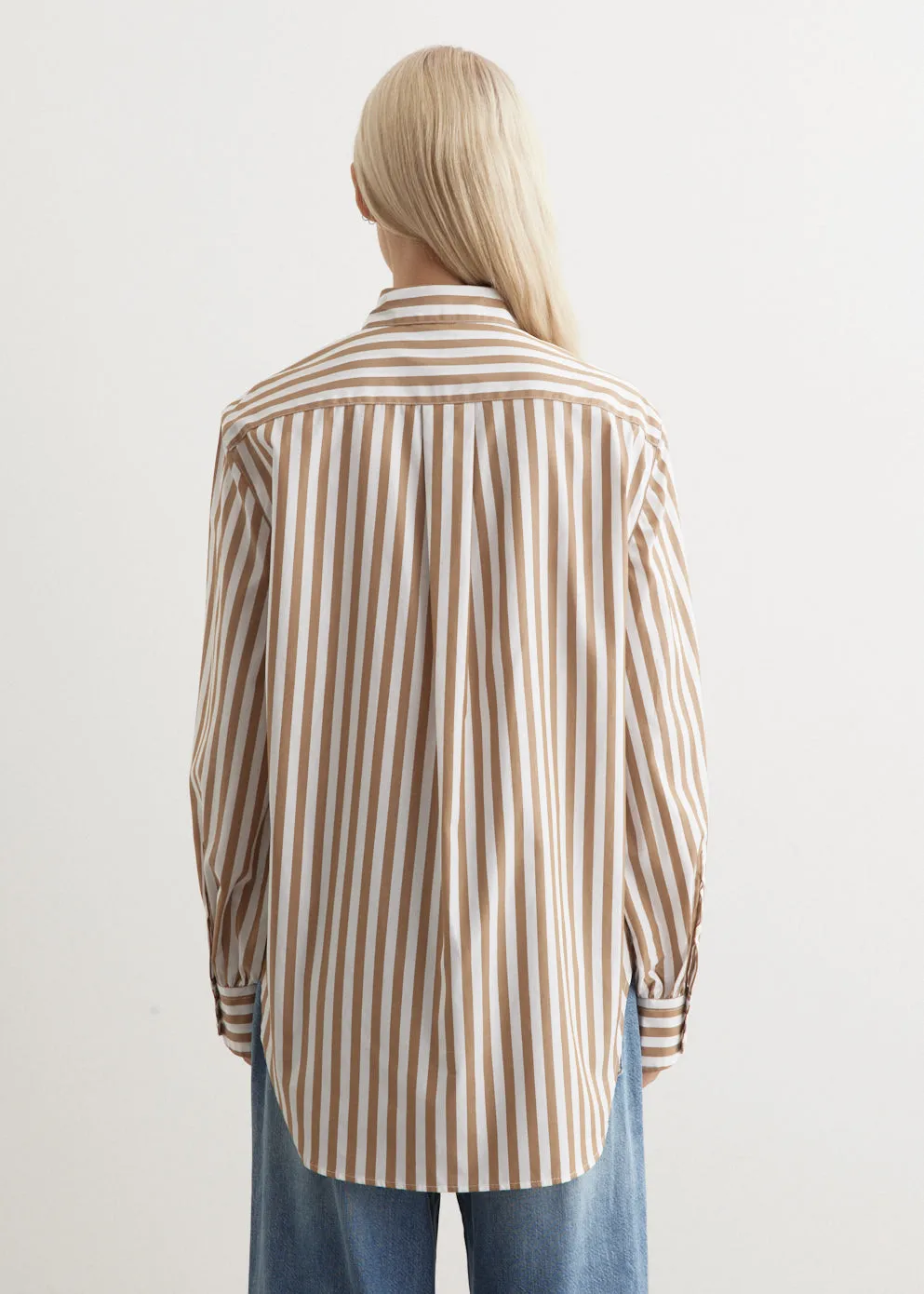 Maxine Button Down Striped Shirt