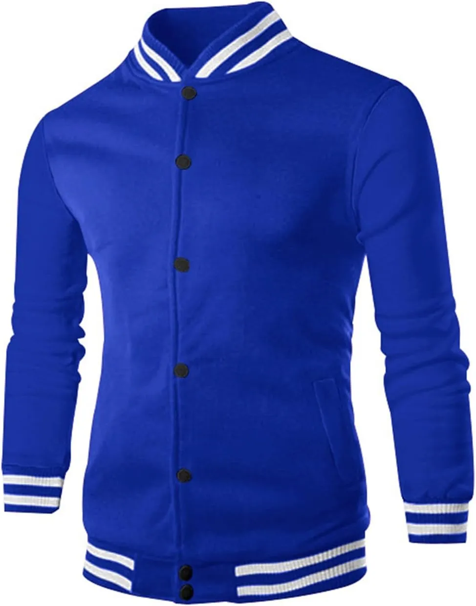 Men's Casual Active Tracksuits Trendy Bomber Jacket Letterman Varsity Jackets Cargo Joggers Sweatpant Matching Sets