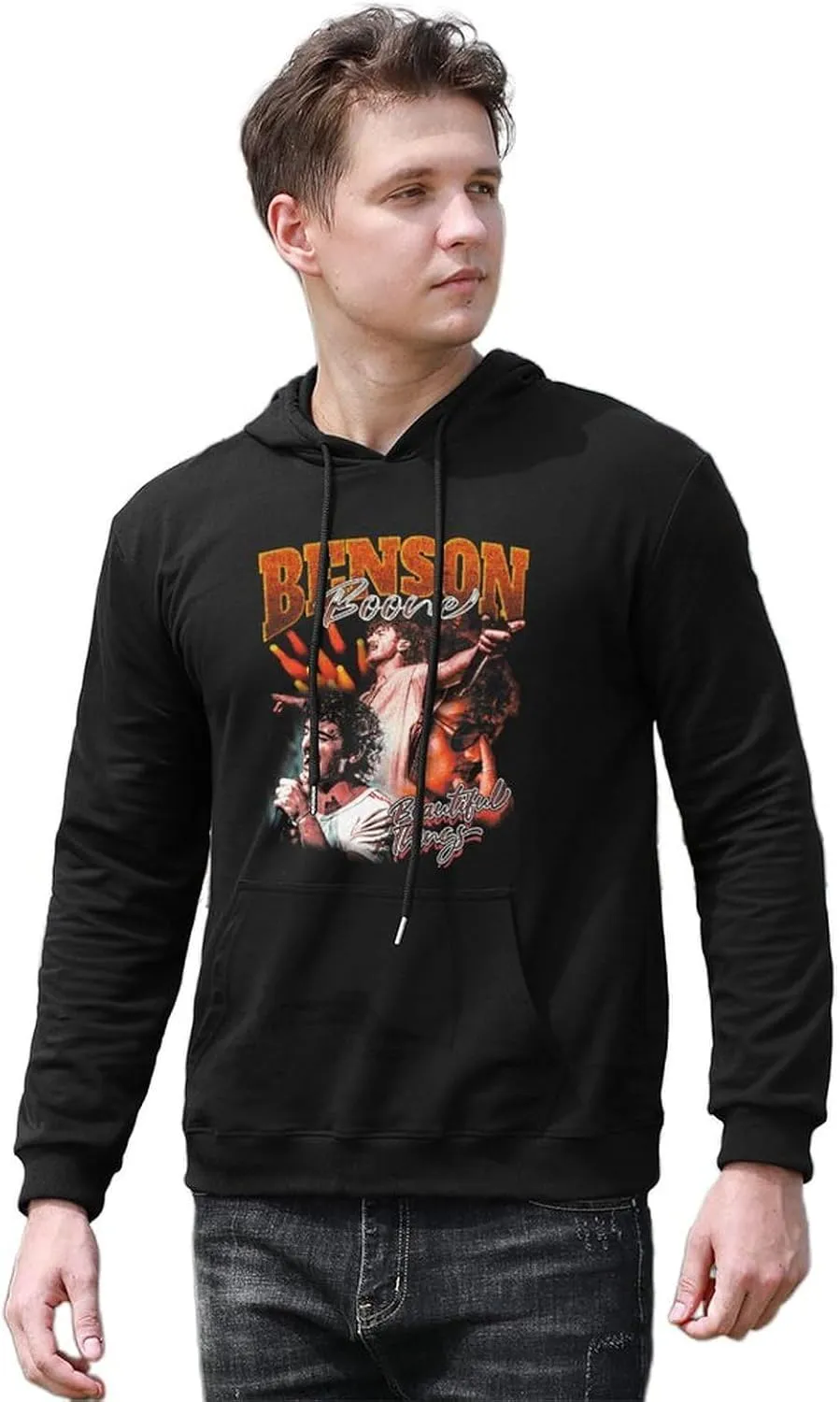 Mens Woman Hoodies Oversized Sweatshirts Casual Cotton Hooded Casual Long Sleeve Top Graphic Clothing