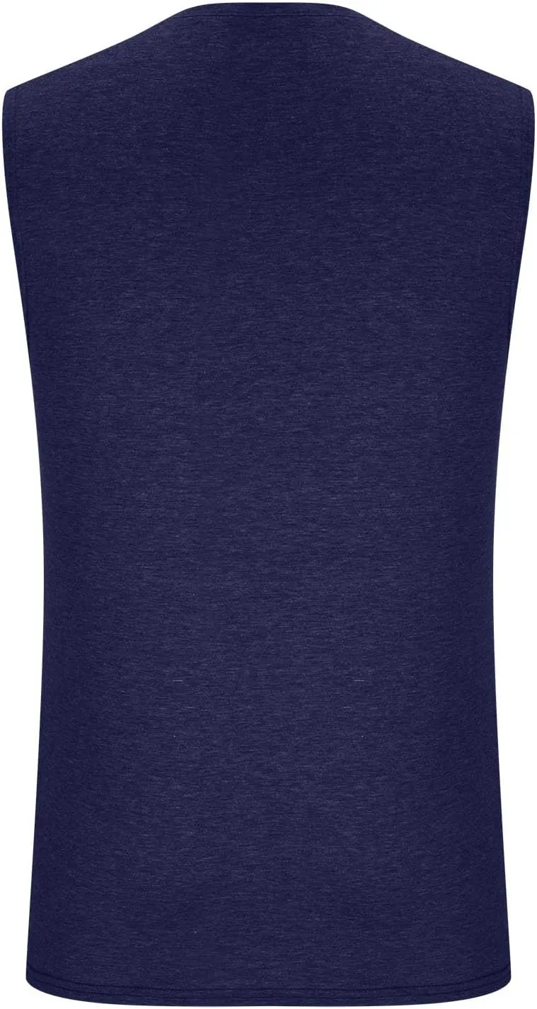 Men's Workout Swim Sleeveless Shirts Quick Dry Beach Pool Running Athletic Exercise Muscle Tank Tops Big and Tall