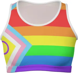 Mexican Flag Basic Crop Tank Tops Sleeveless Soft Crop Top for Women
